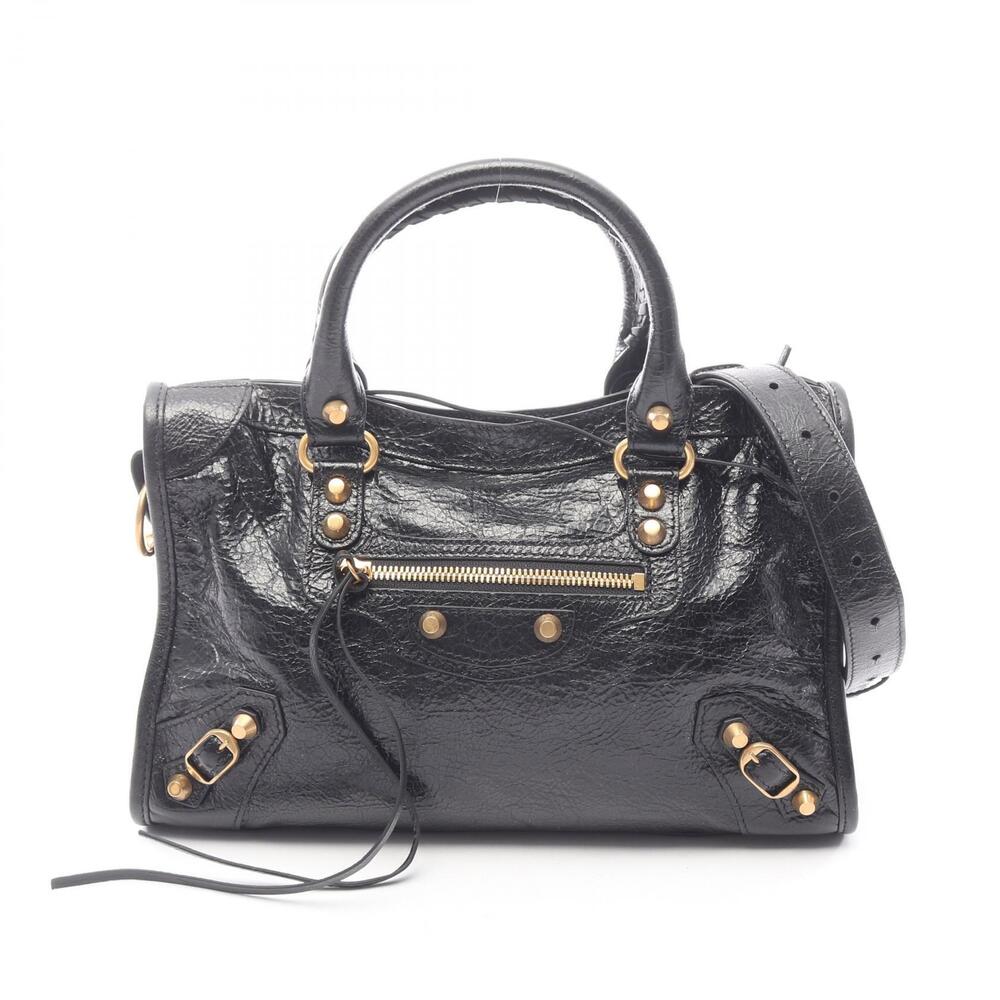 Balenciaga Le City Handbag Leather Black